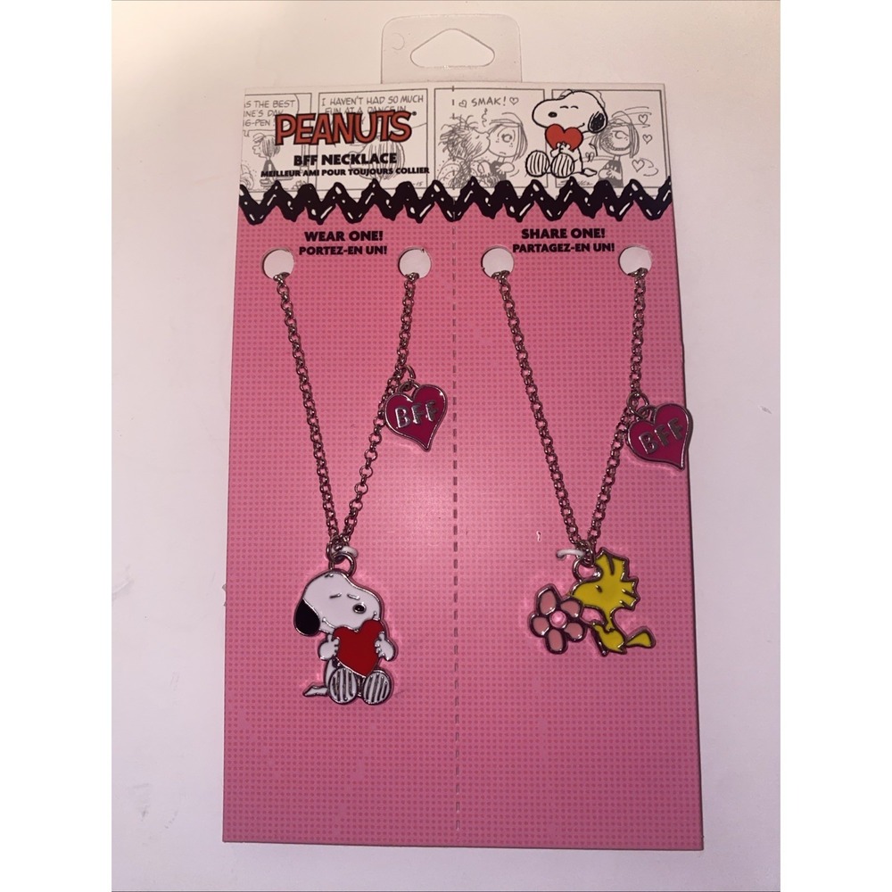 Peanuts Snoopy And Woodstock BFF Necklace Set